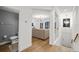 Small half bathroom with toilet and sink at 4338 Spinnaker Cove Ln, Tampa, FL 33615