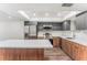 Modern kitchen with stainless steel appliances and island at 801 83Rd N Ave # 120, St Petersburg, FL 33702