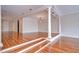 Elegant staircase with hardwood floors at 13635 Twin Lakes Ln # 13635, Tampa, FL 33618