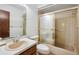 Bathroom with tub shower combo and vanity at 22368 Southshore Dr, Land O Lakes, FL 34639