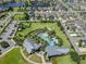 Aerial view of community pool and clubhouse at 2903 Satilla Loop, Odessa, FL 33556