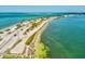 Aerial view of highway and coastline at 464 N Paula Dr # 322, Dunedin, FL 34698