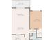 One-bedroom apartment floor plan with balcony, kitchen, and dining area at 464 N Paula Dr # 322, Dunedin, FL 34698