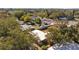 Aerial view showcasing the house and surrounding neighborhood at 4923 Azalea Dr, New Port Richey, FL 34652