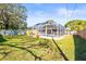 Inviting backyard with screened pool and spacious grassy area at 1010 59Th N Ave, St Petersburg, FL 33703