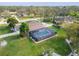 Aerial view of home with pool and large backyard at 11303 Leprechaun Dr, Riverview, FL 33569