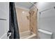 Clean bathroom with shower/tub combo at 11303 Leprechaun Dr, Riverview, FL 33569