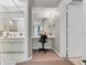 Small vanity area with a chair and mirror at 19029 Us Highway 19 N # 5-1, Clearwater, FL 33764