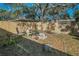 The backyard is the perfect relaxation space, and features an outdoor fireplace at 5524 Kentucky Ave, New Port Richey, FL 34652