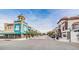 Street level view of a quiet downtown street lined with shops and restaurants in well-maintained buildings at 5524 Kentucky Ave, New Port Richey, FL 34652