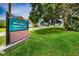 Sign for New Port Richey Recreation & Aquatic Center at 6630 Van Buren Street surrounded by a green grassy area at 5524 Kentucky Ave, New Port Richey, FL 34652