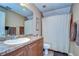 Updated bathroom with shower, toilet and vanity at 8345 Shenandoah Run, Wesley Chapel, FL 33544