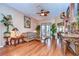 Spacious living area with hardwood floors and french doors at 8345 Shenandoah Run, Wesley Chapel, FL 33544