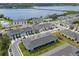 Aerial view of townhomes near the water at 1003 Starboard Ct, Oldsmar, FL 34677