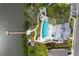 Resort-style pool and clubhouse with waterfront access at 1003 Starboard Ct, Oldsmar, FL 34677
