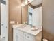 Simple bathroom with a white vanity at 20001 Gulf Blvd # 501, Indian Shores, FL 33785