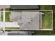 Top-down view of house, yard, and driveway at 14672 Horse Trot Rd, Lithia, FL 33547