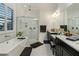 Spa-like bathroom with soaking tub and walk-in shower at 1839 46Th N Ave, St Petersburg, FL 33714
