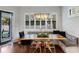Breakfast nook with a live-edge table and built-in bench seating at 1839 46Th N Ave, St Petersburg, FL 33714
