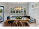 Bright breakfast nook with live edge table and built in bench seating at 1839 46Th N Ave, St Petersburg, FL 33714