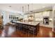 Spacious kitchen with island, stainless steel appliances, and white cabinetry at 1839 46Th N Ave, St Petersburg, FL 33714
