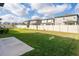 Spacious backyard with grassy area and privacy fence at 2941 Adams Cross Dr, Zephyrhills, FL 33540