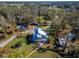 Aerial view of a house on a spacious lot at 4501 Keene Rd, Plant City, FL 33565