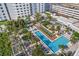 Luxury condo complex with expansive pool and patio area at 100 1St N Ave # 1601, St Petersburg, FL 33701
