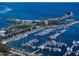 Stunning aerial view showcasing marina, boats, and waterfront at 100 1St N Ave # 1601, St Petersburg, FL 33701
