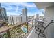 High-rise balcony showcasing city and pool views at 100 1St N Ave # 1601, St Petersburg, FL 33701