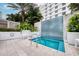 Relaxing hot tub with a tranquil water feature at 100 1St N Ave # 1601, St Petersburg, FL 33701