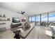 Bright living room with water views and modern decor at 100 1St N Ave # 1601, St Petersburg, FL 33701