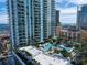 Resort-style pool and sundeck in a high-rise community at 100 1St N Ave # 1601, St Petersburg, FL 33701