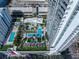 Aerial view of resort-style pool and deck area at 100 1St N Ave # 1601, St Petersburg, FL 33701