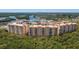 Aerial view of upscale condo building near waterfront at 12055 Gandy N Blvd # 243, St Petersburg, FL 33702