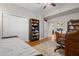 Multi-purpose bedroom with a day bed and built-in shelving at 12055 Gandy N Blvd # 243, St Petersburg, FL 33702