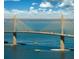 Long cable-stayed bridge spanning a wide body of water at 12055 Gandy N Blvd # 243, St Petersburg, FL 33702