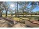 View of backyard patio with golf course view at 3505 Tarpon Woods Blvd # K403, Palm Harbor, FL 34685