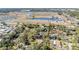 Wide aerial showcasing the home and neighborhood at 4595 Northwood Ter, Sarasota, FL 34234
