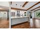 Modern kitchen with stainless steel appliances and an island at 4595 Northwood Ter, Sarasota, FL 34234