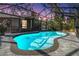 Relaxing screened pool at dusk; tranquil setting at 4595 Northwood Ter, Sarasota, FL 34234