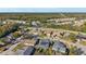 Aerial view of houses in a residential neighborhood at 8436 Red Roe Dr, New Port Richey, FL 34653