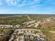Aerial view of a neighborhood with various houses and landscaping at 8436 Red Roe Dr, New Port Richey, FL 34653