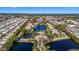 Wide aerial view of community and surrounding area at 10263 Gandy N Blvd # 107, St Petersburg, FL 33702