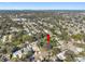 Distant aerial view showing home and surrounding area at 1340 Williams Dr, Clearwater, FL 33764
