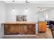 Bright kitchen features a brick breakfast bar and updated countertops at 1340 Williams Dr, Clearwater, FL 33764