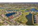 Wide aerial view showcasing property location at 2290 Sifield Greens Way, Sun City Center, FL 33573