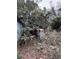 Backyard with overgrown vegetation and playhouse at 2733 34Th N Ave, St Petersburg, FL 33713