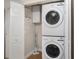 Stackable washer and dryer in laundry closet at 2400 Feather Sound Dr # 418, Clearwater, FL 33762