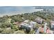 Aerial view of a condo building near the water at 2699 Seville Blvd # 403, Clearwater, FL 33764